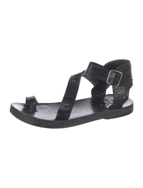 Calleen Cordero Leather T-Strap Sandals
