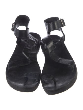 Calleen Cordero Leather T-Strap Sandals