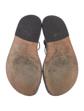 Calleen Cordero Leather T-Strap Sandals