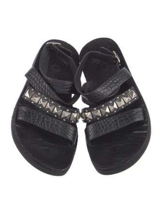 Calleen Cordero Embossed Leather Printed Gladiator Sandals
