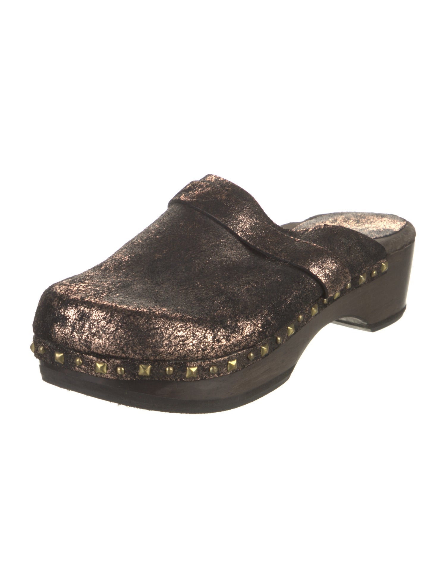 Calleen Cordero Suede Studded Accents Mules