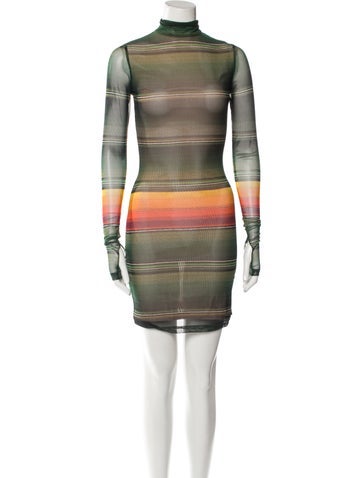 House of Holland Dresses Plaid Print Mini Dress XS