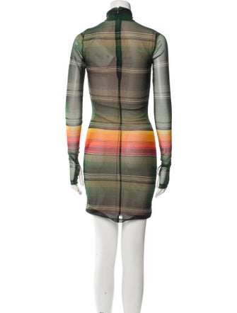 House of Holland Plaid Print Mini Dress