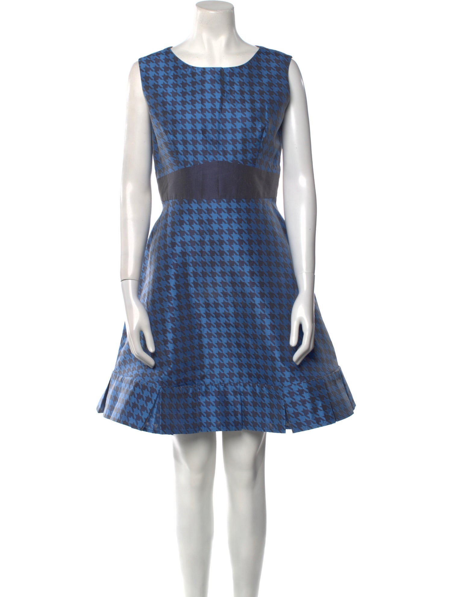 House of Holland Plaid Print Mini Dress