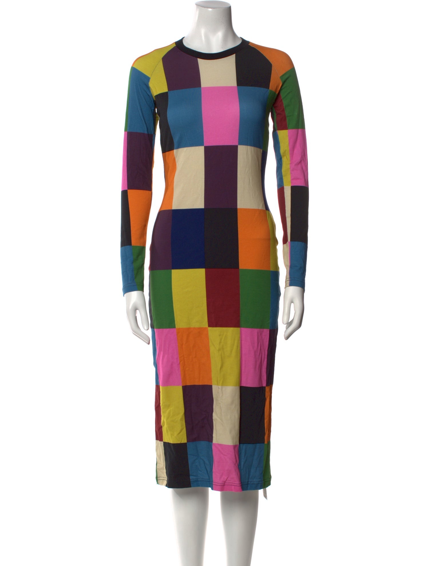 House of Holland Plaid Print Midi Length Dress w/ Tags