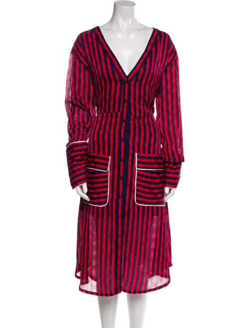House of Holland Striped Long Dress