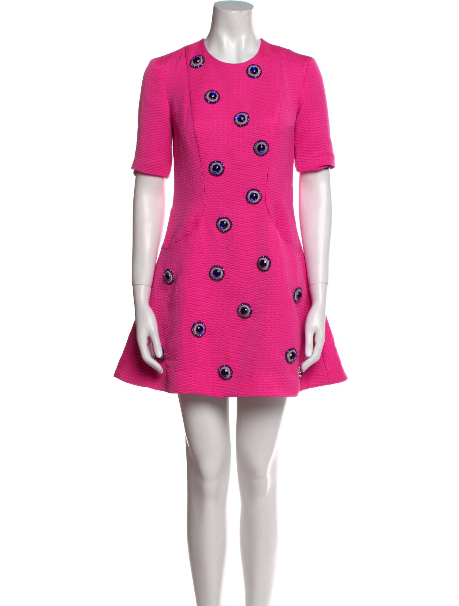 House of Holland Crew Neck Mini Dress