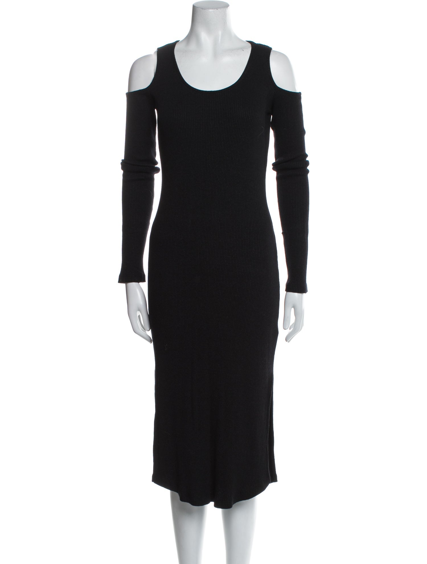 Monrow Scoop Neck Midi Length Dress