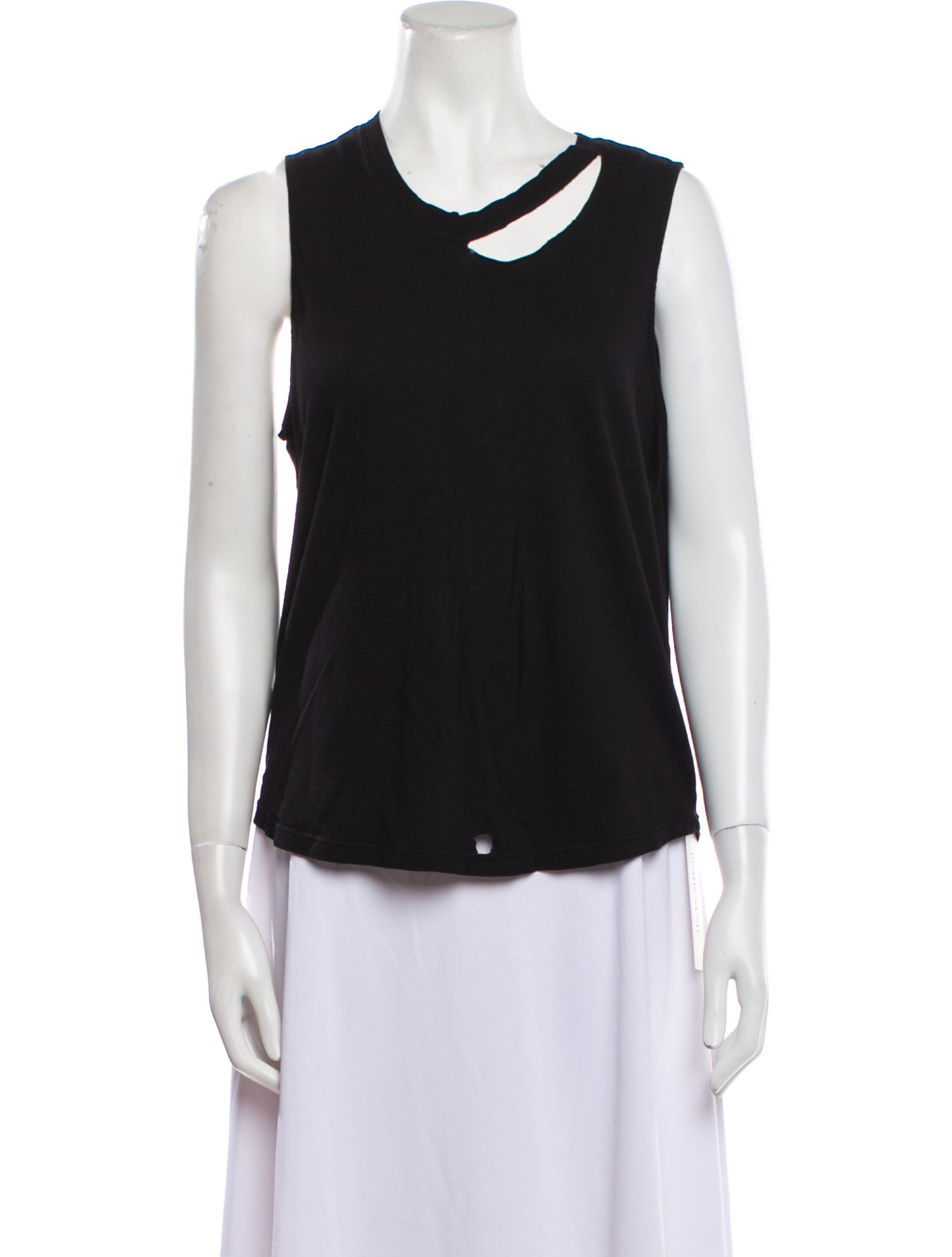 Monrow Scoop Neck Sleeveless Top