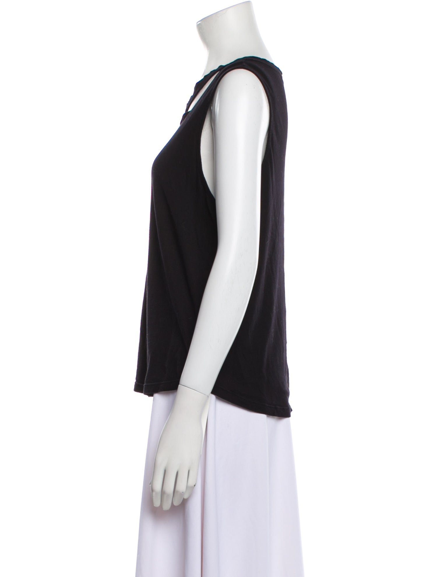 Monrow Scoop Neck Sleeveless Top