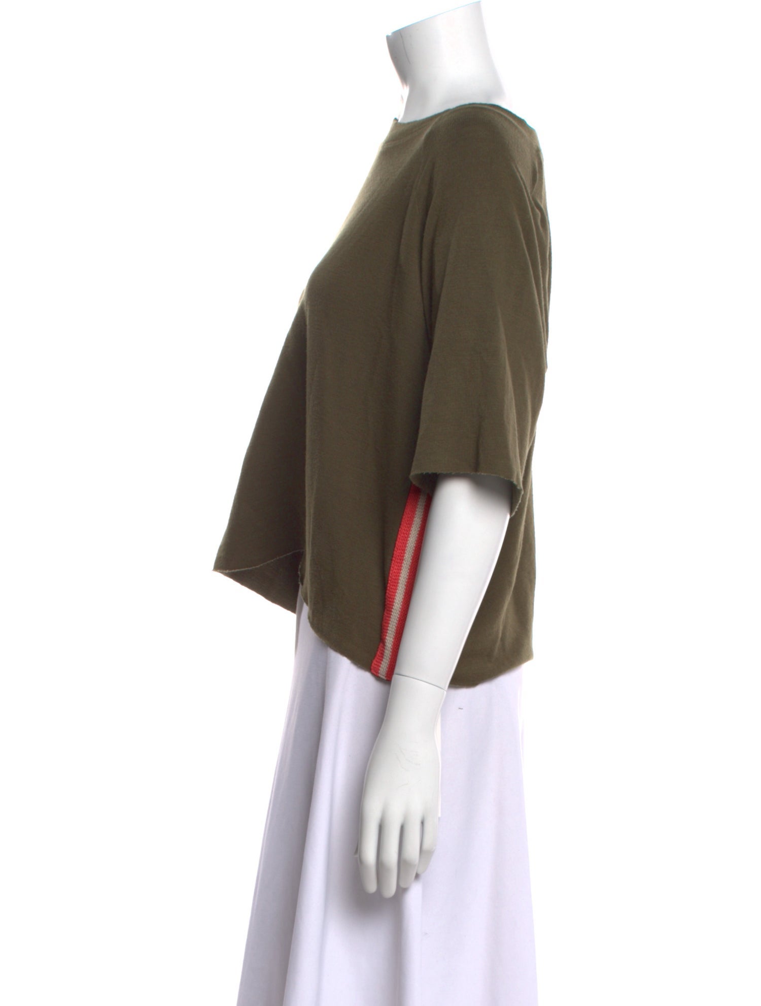 Monrow Bateau Neckline Short Sleeve Crop Top