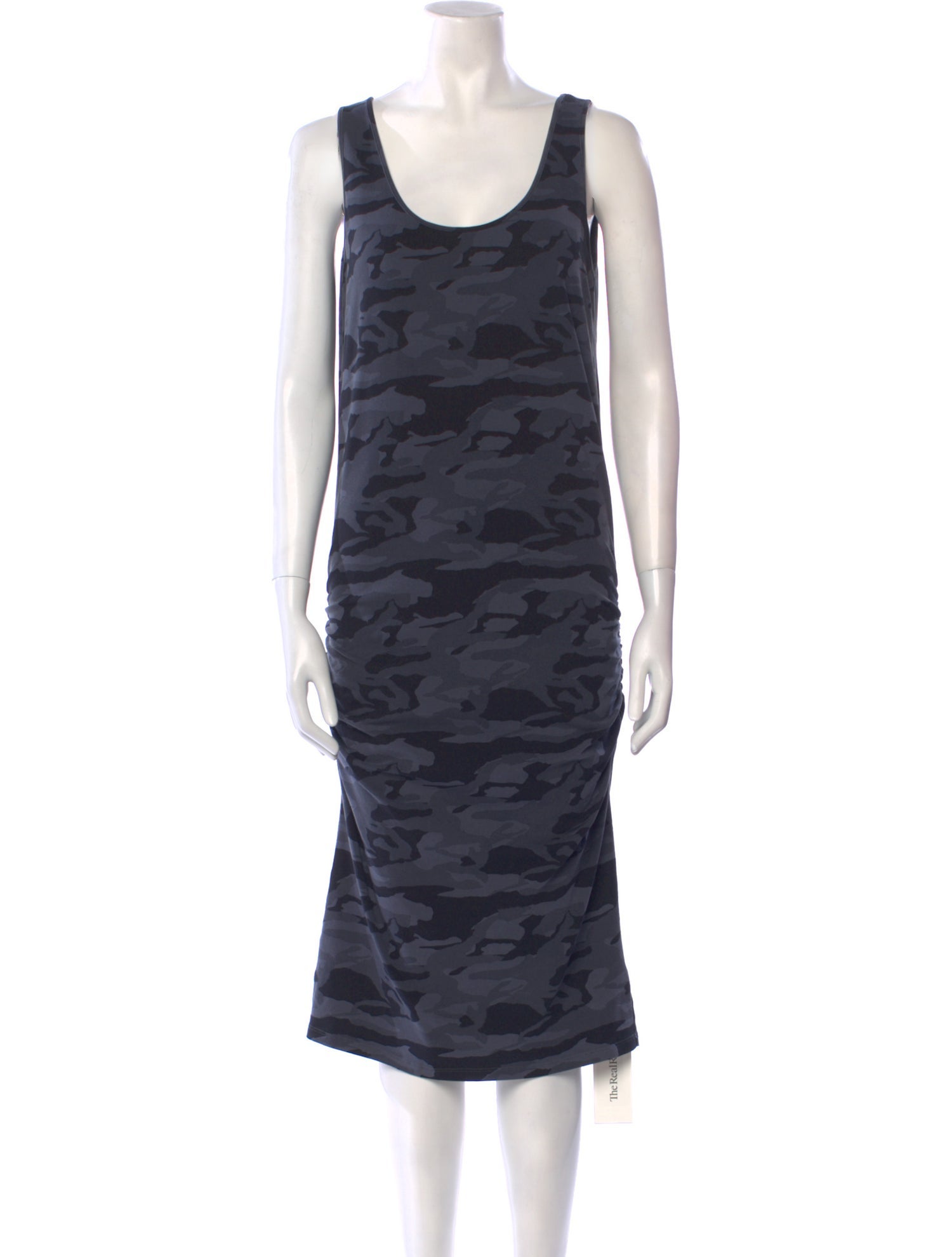 Monrow Camouflage Print Knee-Length Dress