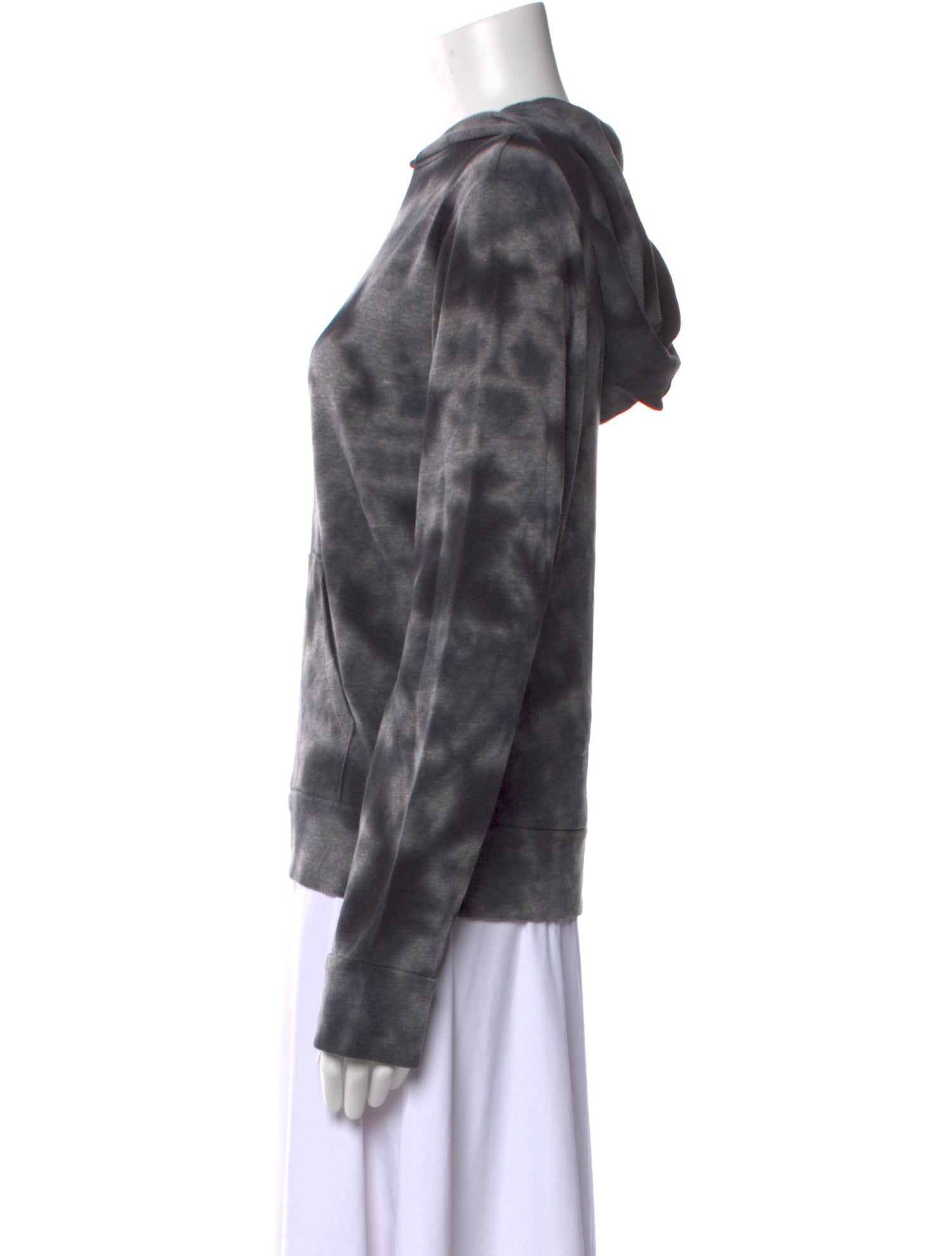 Monrow Tie-Dye Print Crew Neck Sweatshirt