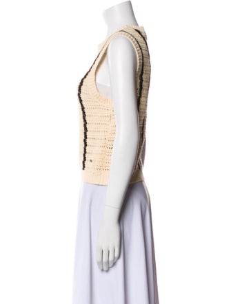 Monrow Striped Scoop Neck Top