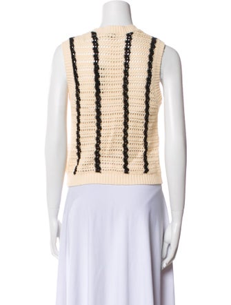 Monrow Striped Scoop Neck Top