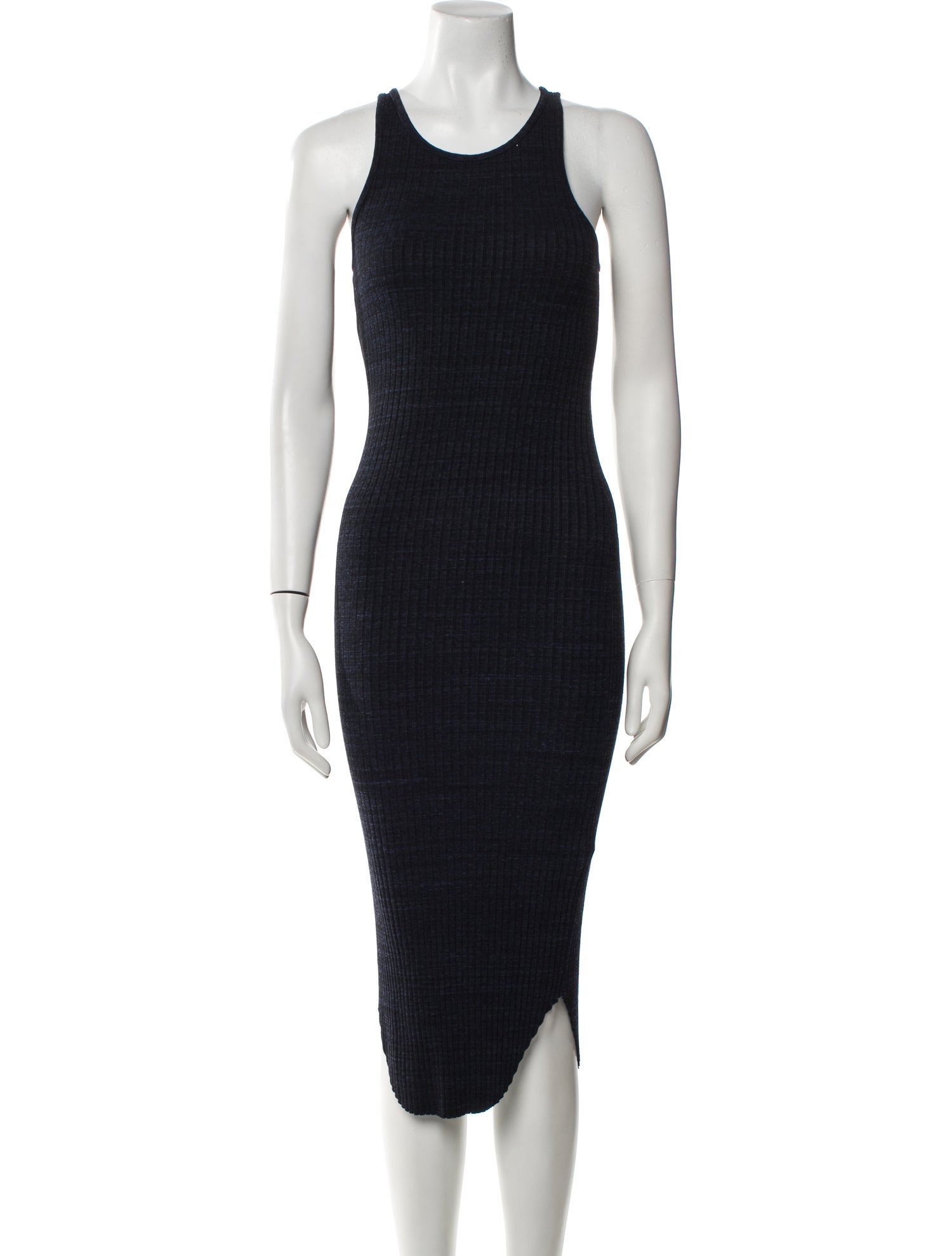 Monrow Scoop Neck Midi Length Dress