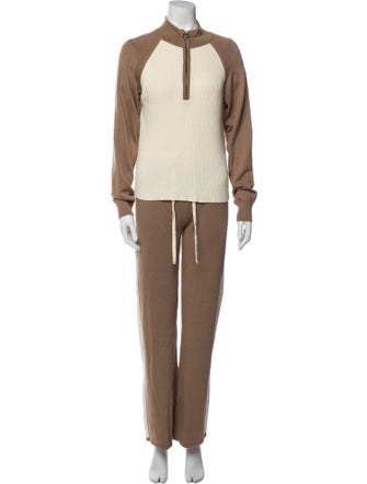 Monrow Colorblock Pattern Pant Set