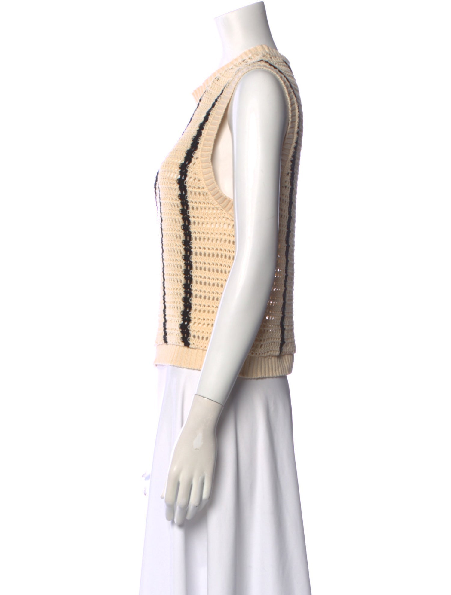 Monrow Striped Crew Neck Sweater