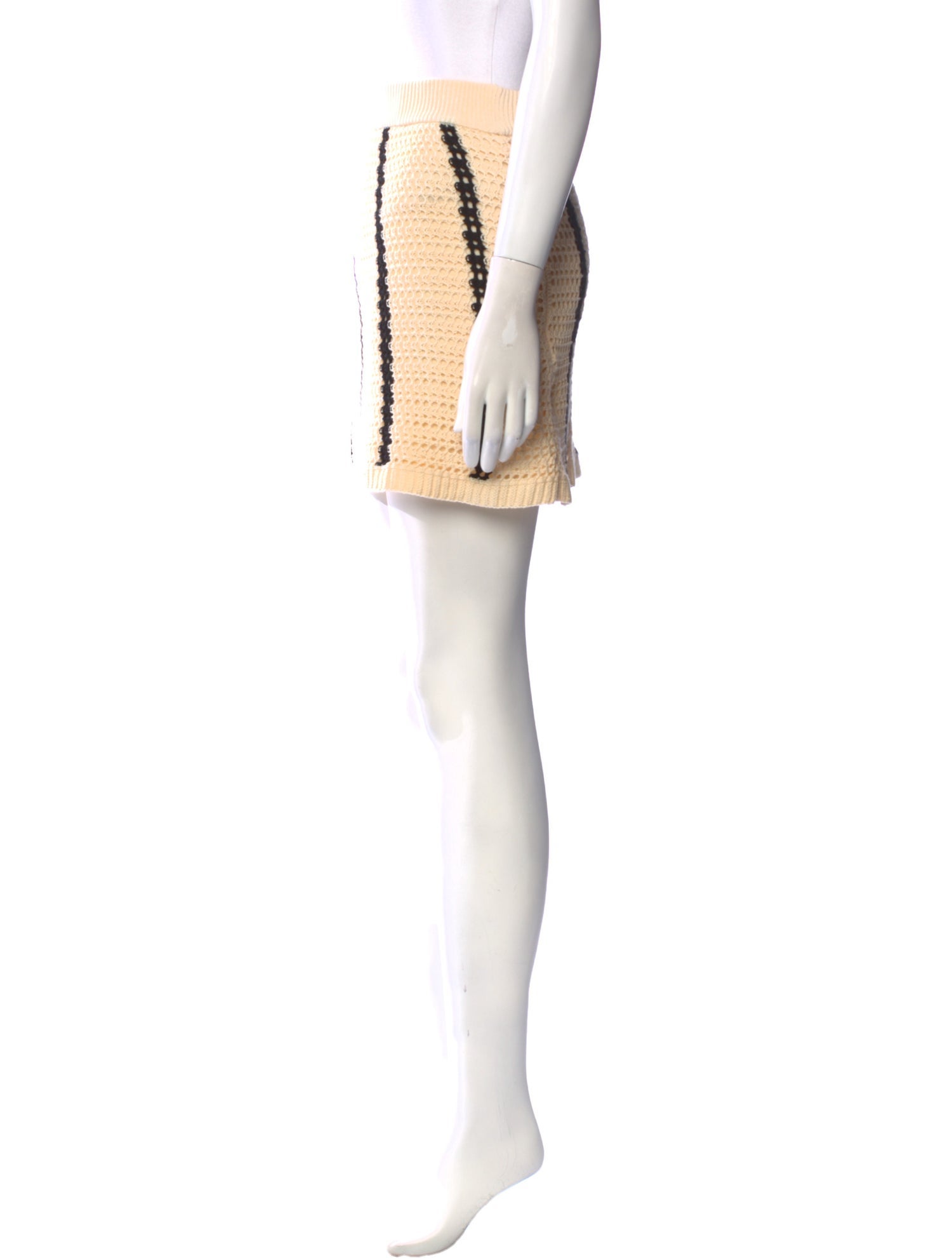 Monrow Striped Mini Skirt