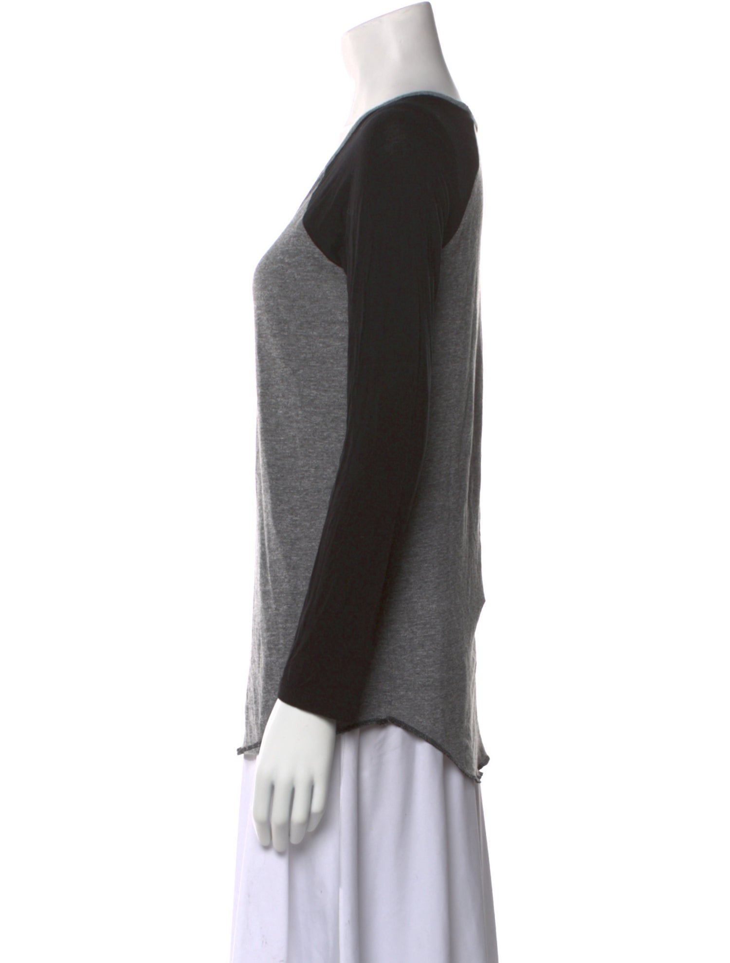 Monrow Scoop Neck Long Sleeve Sweatshirt