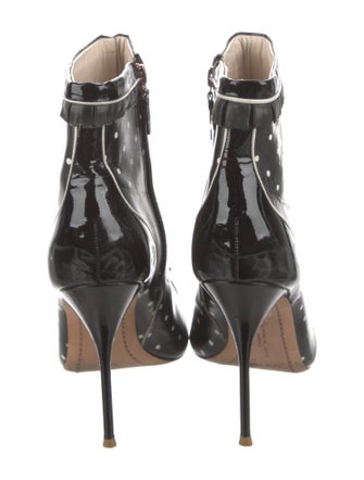 Sophia Webster Patent Leather Polka Dot Print Boots