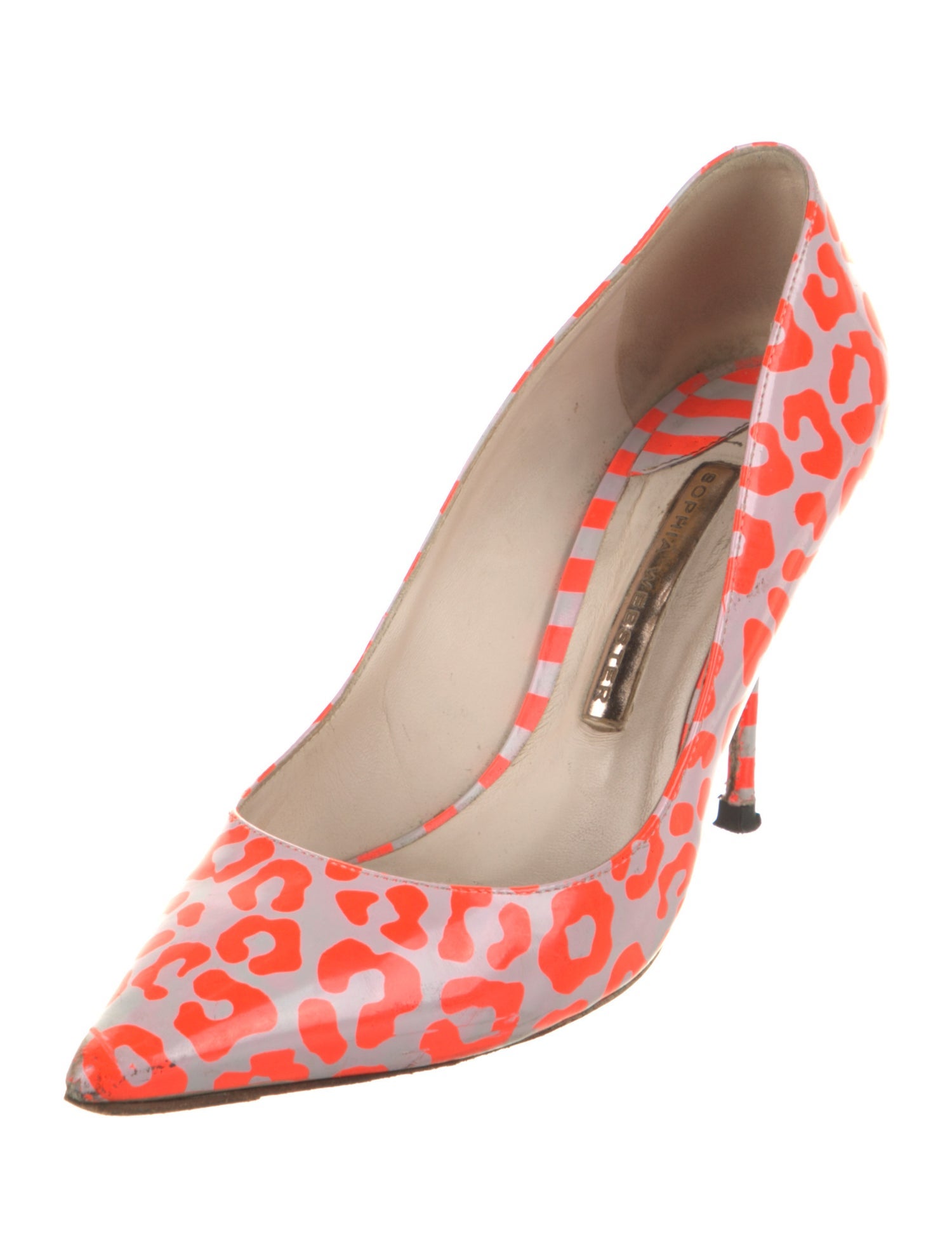 Sophia Webster Patent Leather Animal Print Pumps