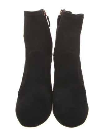 Sophia Webster Suede Animal Print Sock Boots