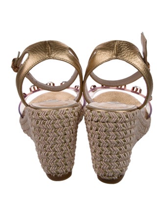 Sophia Webster Leather Printed Espadrilles