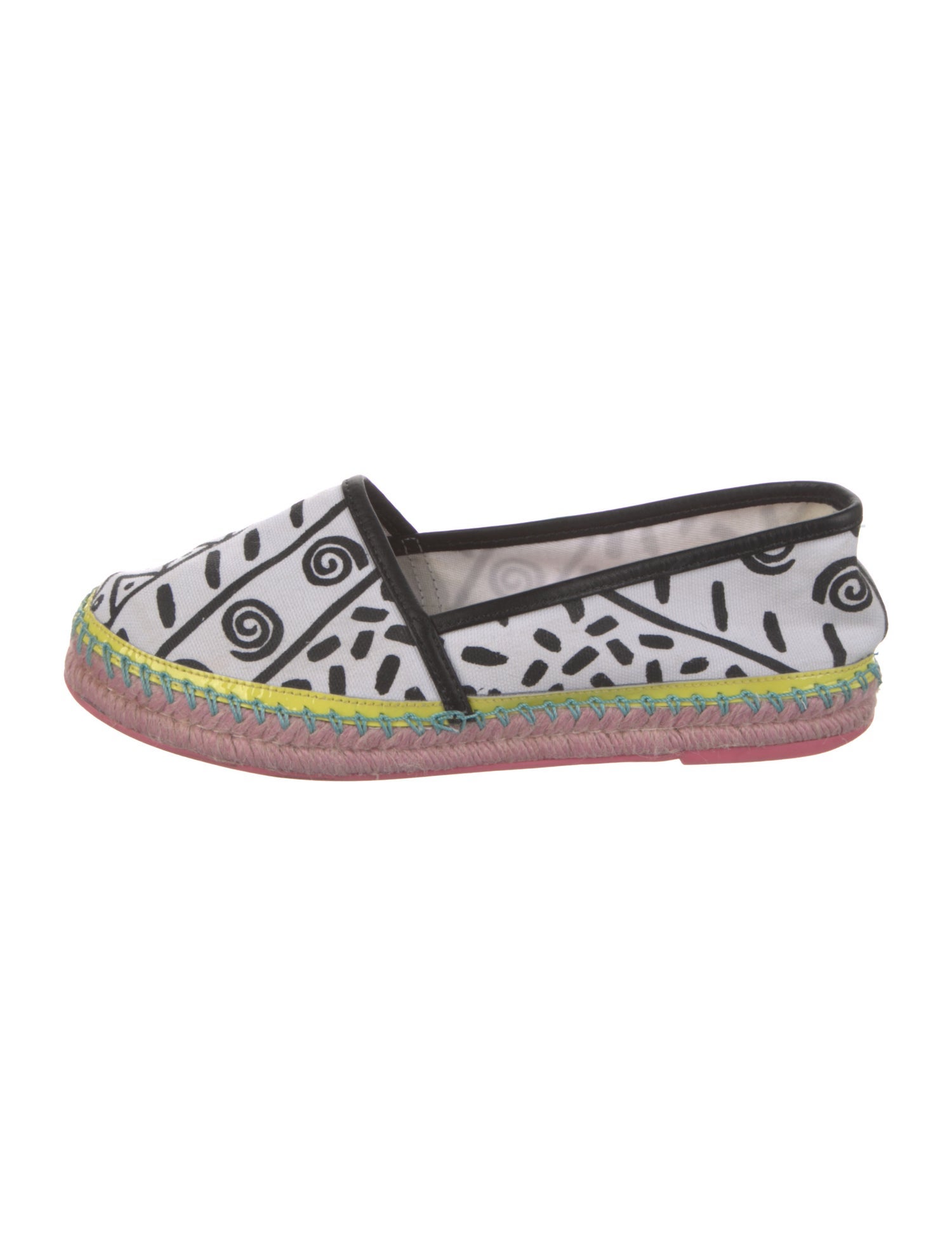 Sophia Webster Canvas Printed Espadrilles