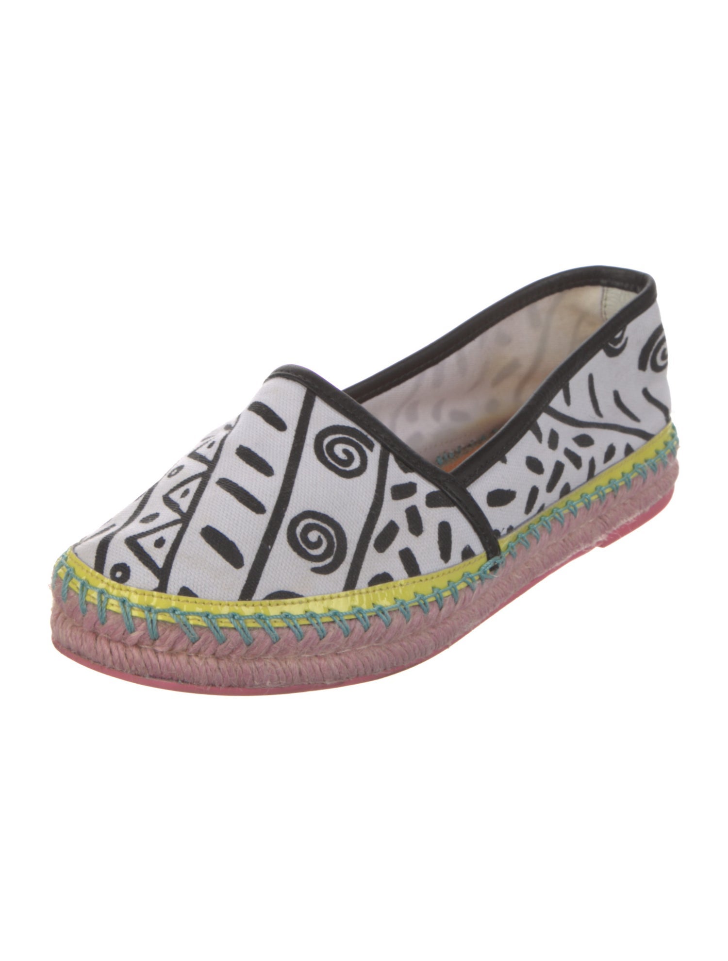 Sophia Webster Canvas Printed Espadrilles