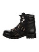Sophia Webster Leather Crystal Embellishments Combat Boots