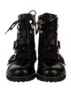 Sophia Webster Leather Crystal Embellishments Combat Boots