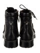 Sophia Webster Leather Crystal Embellishments Combat Boots