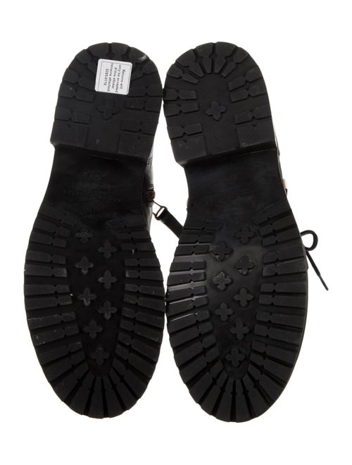 Sophia Webster Leather Crystal Embellishments Combat Boots