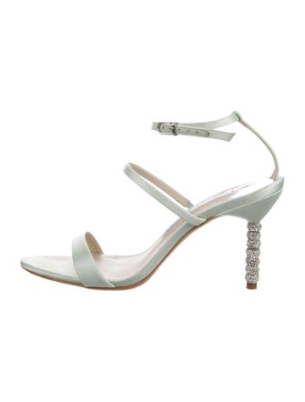 Sophia Webster Satin Crystal Embellishments Sandals