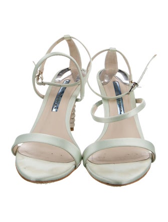 Sophia Webster Satin Crystal Embellishments Sandals