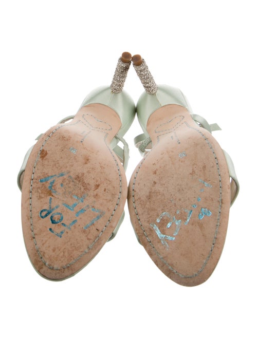 Sophia Webster Satin Crystal Embellishments Sandals