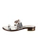 Sophia Webster Patent Leather Crystal Embellishments Slides