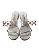 Sophia Webster Patent Leather Crystal Embellishments Slides