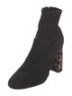 Sophia Webster Suede Crystal Embellishments Sock Boots