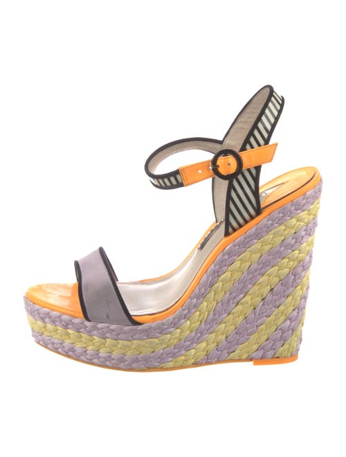 Sophia Webster Suede Printed Espadrilles