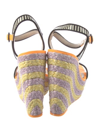 Sophia Webster Suede Printed Espadrilles