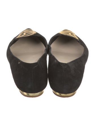Sophia Webster Suede Graphic Print Flats