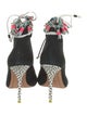 Sophia Webster Suede Printed T-Strap Pumps
