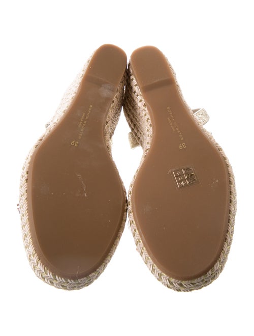Sophia Webster Leather Crystal Embellishments Espadrilles
