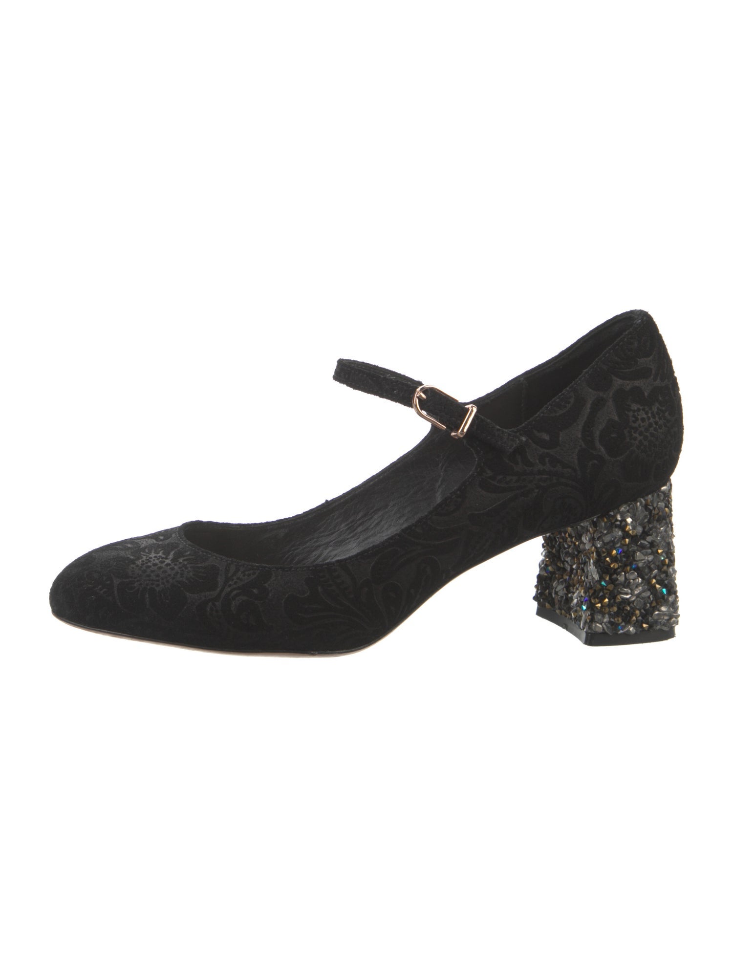 Sophia Webster Suede Crystal Embellishments Pumps