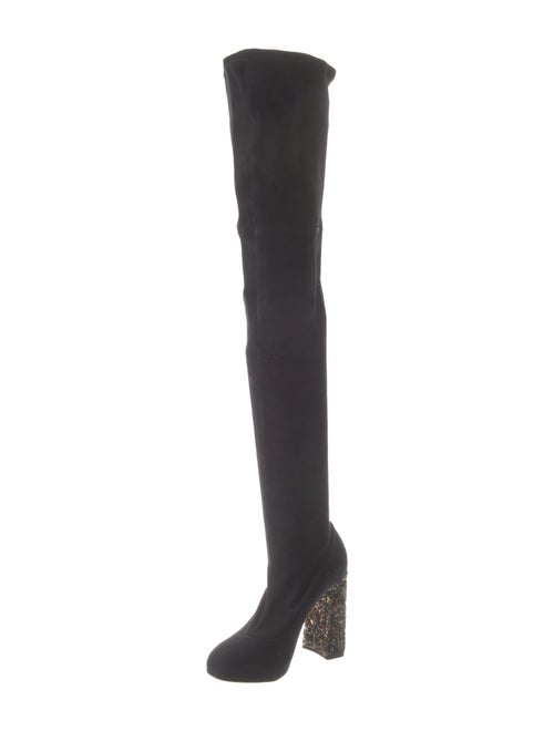 Sophia Webster Suede Sequin Embellishments Sock Boots