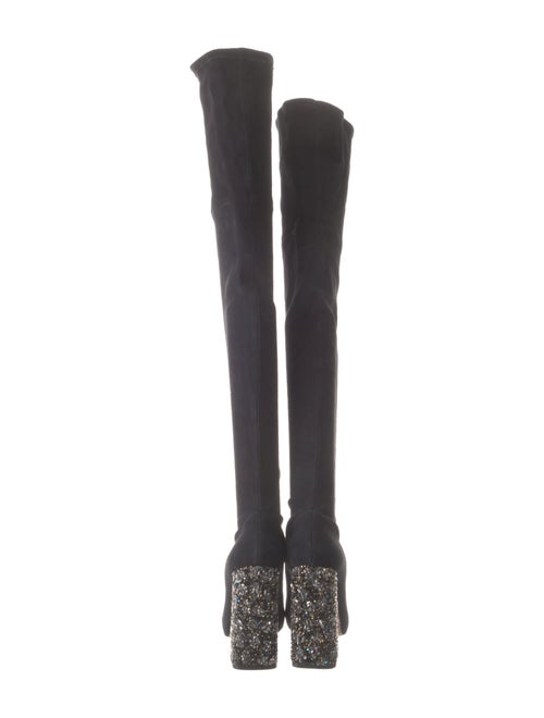 Sophia Webster Suede Sequin Embellishments Sock Boots