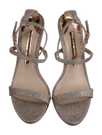 Sophia Webster Glitter Crystal Embellishments Sandals