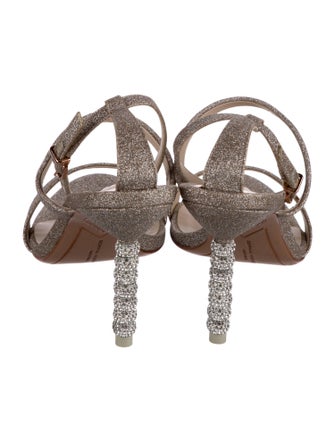 Sophia Webster Glitter Crystal Embellishments Sandals